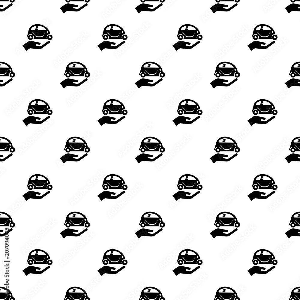 Poster car protection pattern vector seamless repeating for any web design