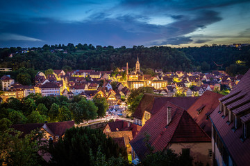 Altstadt von Schw&auml;bisch Hall in Schwaben Hohenlohe 