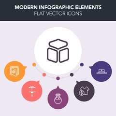 Modern, simple, colorful vector infographic background with banking, equipment, fashion, cafe, bar, sale, laboratory, safety, head, square, style, business, hat, secure, light, cube, tool, bank icons