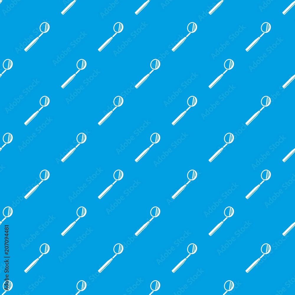 Poster tooth tool mirror pattern vector seamless blue repeat for any use