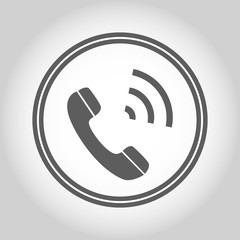 Phone Isolated Flat Web Mobile Icon Vector Sign Symbol Button Element Silhouette