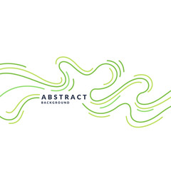 Bright poster with dynamic waves. Illustration minimal flat style