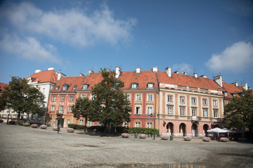 Fototapeta premium Warsaw old town street, Poland