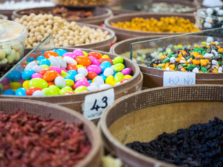 The colors of street markets in old cities of Turkey.