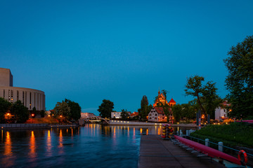 Bydgoszcz St. Martin  Cathedral and Mill Island