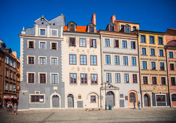 Obraz premium Market square in Warsaw, Poland