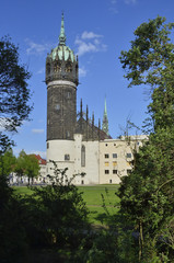 Fototapeta premium Turm der Schlosskirche, Wittenberg
