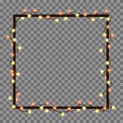 Vector illustration of light garland