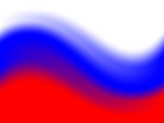 Waving colorful national flag of russia. Vector illustration