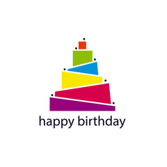 abstract cake. vector