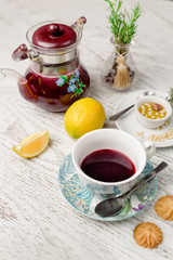 blueberry basil tea