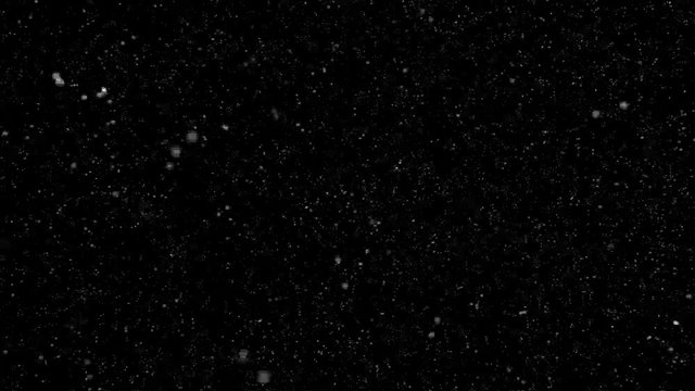 Particulas de luces y puntos brillantes flotando en movimiento sobre fondo negro