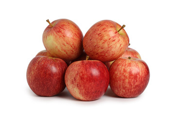 Fresh red apple Isolated on white background