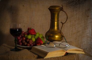 Books - Wine and Fruits