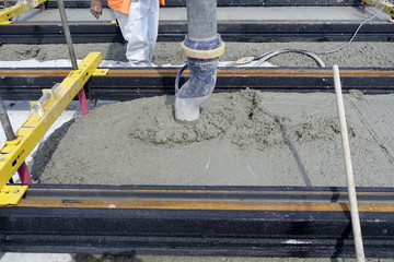 versement du béton