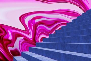 Composite image of grey steps