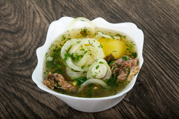 Caucasian meat soup - Hashlama