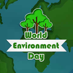 Illustration of World Environment Day background