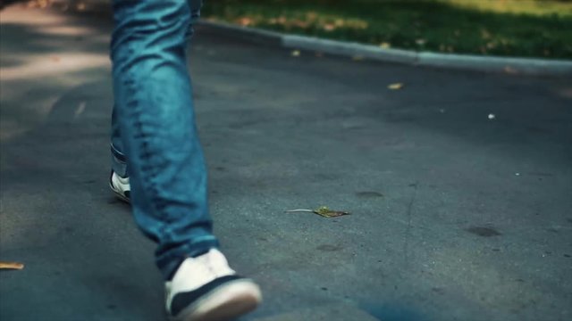 man Walking on the street