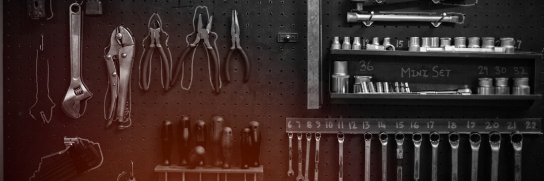 Various tools in garage