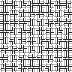 Vector Seamless Geometry Truchet Pattern