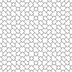 Fototapeta premium Vector Seamless Geometry Truchet Pattern