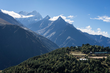 Kusum Khangkaru mountain peak in Everest region, Nepal