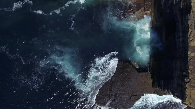 Stunning Drone footage over Yesnaby, Sandwick, on the west coast of Orkney Mainland, Scotland, south of Skara Brae. 