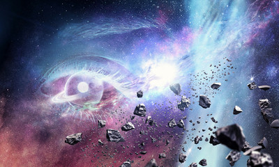 Space abstract backdrop