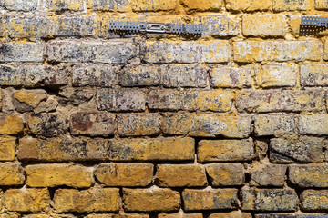 Background of brick wall pattern texture. Great for graffiti inscriptions