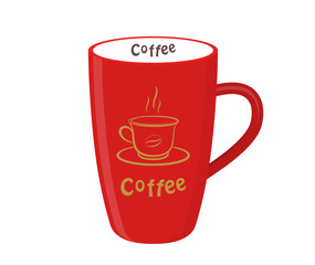 Vector coffee cup.