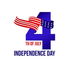 Independent Day Vector Template Design Illustration