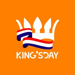 King's Day Vector Template Design Illustration