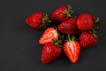 Ripe fresh strawberry