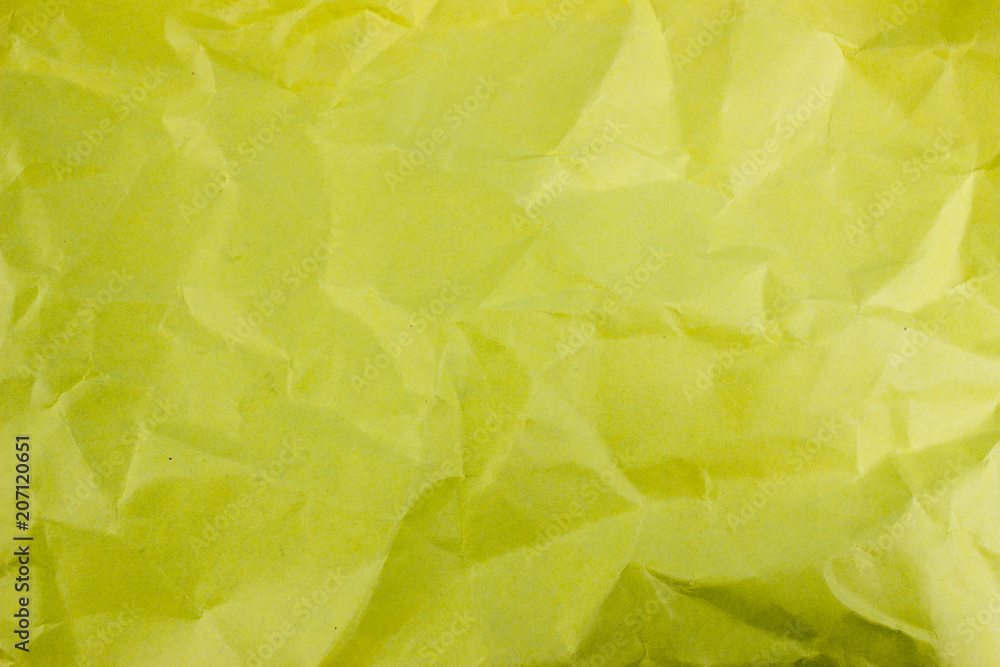 Poster crumpled yellow torn paper background. empty space for text and design. template for banner and mess