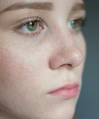 Naklejka premium Woman face