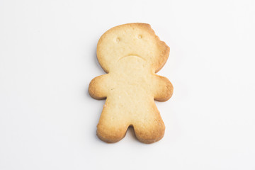 Decorating Christmas Cookies with Icing ISOLATED