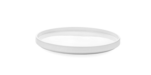 white plate on white background