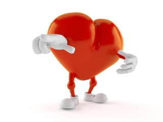 Heart character pointing finger © Talaj