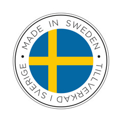 Made in Sweden flag icon.