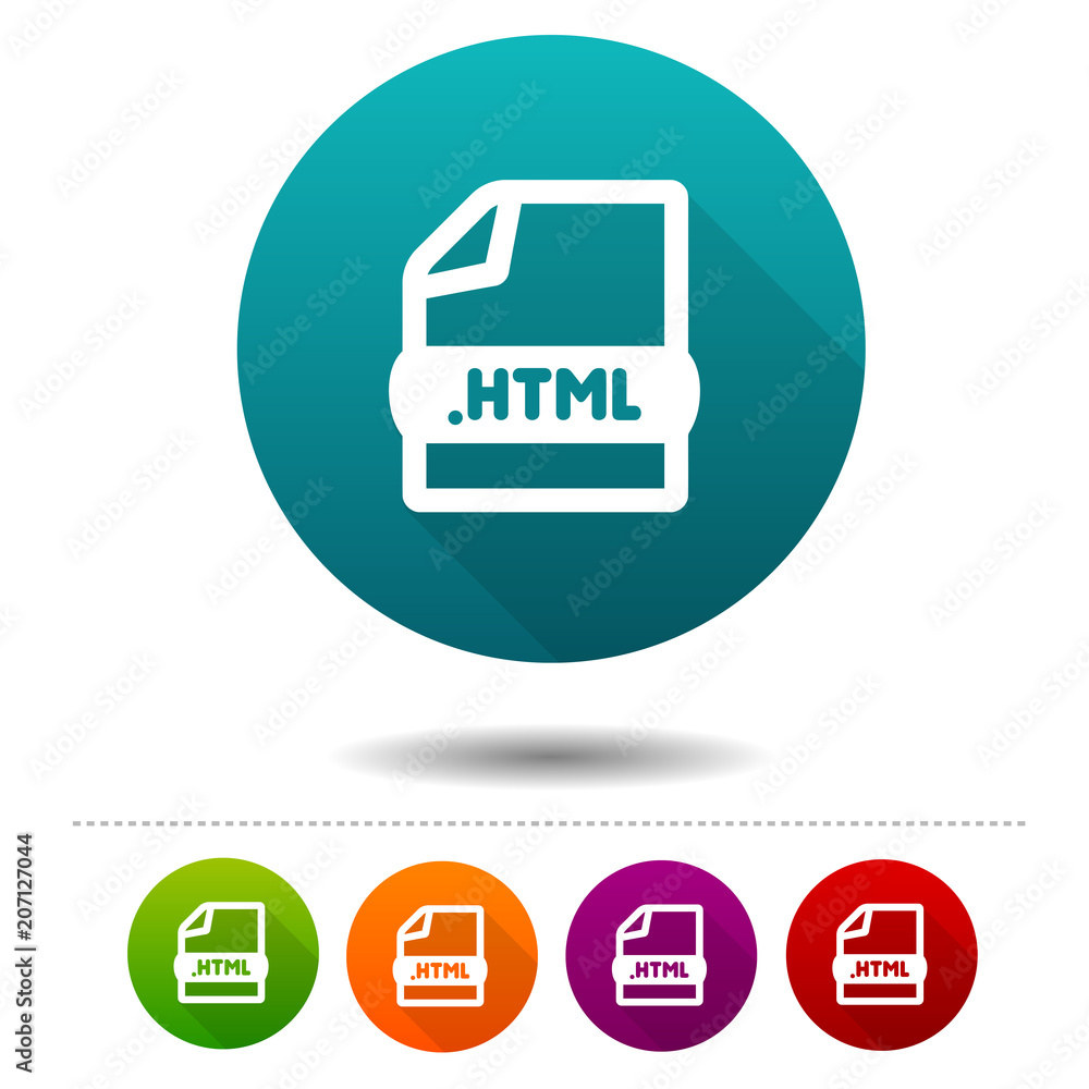 Poster document file icon. download html symbol sign. web button.