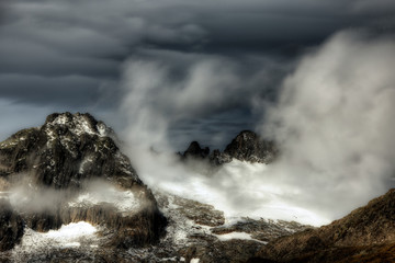 The Alpine region of Switzerland.