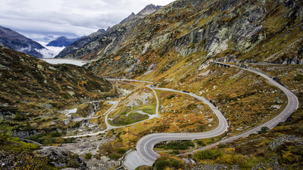 The Alpine region of Switzerland.