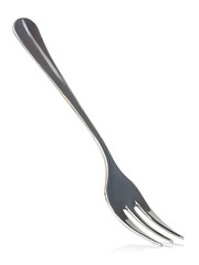 Fork close-up isolated on a white background.