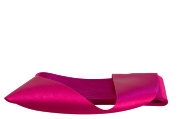 Tape of lilac color laid on the bottom of the image on a white background.