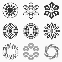 Abstract geometric shapes, symbols for your design.