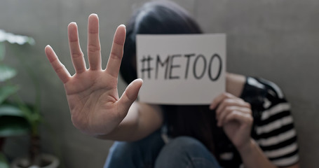 woman against sexual harassment