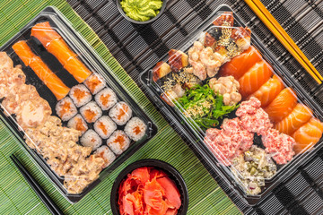 sushi set in package