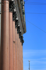 St. Isaac's Cathedral Collumns in Saint-Petersburg, Russia. Granite and Lapis Lazuli Columns,...