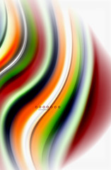 Rainbow color waves, vector blurred abstract background